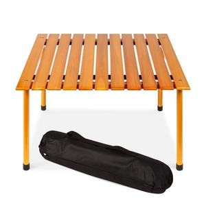 Conjunto de <span class=keywords><strong>Mesa</strong></span> <span class=keywords><strong>y</strong></span> <span class=keywords><strong>Sillas</strong></span> Plegables para Exteriores, <span class=keywords><strong>Mesa</strong></span> de Madera Portátil para Acampar, Hacer Picnic <span class=keywords><strong>y</strong></span> Barbacoa - Product Image 1
