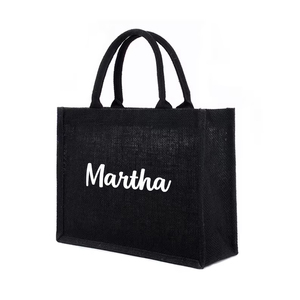 <span class=keywords><strong>Sac</strong></span> en <span class=keywords><strong>jute</strong></span> personnalisé avec logo, réutilisable, noir, pour la plage, <span class=keywords><strong>sac</strong></span> <span class=keywords><strong>fourre</strong></span>-<span class=keywords><strong>tout</strong></span> en <span class=keywords><strong>toile</strong></span> <span class=keywords><strong>de</strong></span> <span class=keywords><strong>jute</strong></span> pour cadeaux - Product Image 2