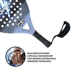 Raqueta de Pádel de Fibra de Carbono 3k 12k 18k de Calidad Premium Qingyu Sport OEM Personalizada, Fabricantes Profesionales de Raquetas de Pádel con Impresión - Product Image 5