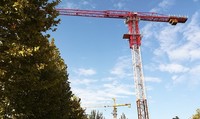 40m cmax grue à tour mobile prix flèche longueur 60m 70m topless luffing topkit série grue à tour 4 tonnes 8 tonnes 10 tonnes 16 tonnes