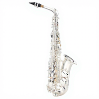 Silver Plated Eb Alto Saxophone-Professional Brass Instrument YTM-710 with Rust Resistant Finish Case & Accessories