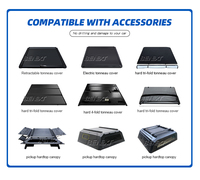 Couverture de benne souple en vinyle pliable en trois parties Benext, verrouillable et étanche pour Dmax BT-50 Triton L200 Colorado Amarok MAXUS T60 T70 pour Revo