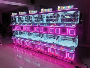 Machine à griffes d'arcade à monnayeur, boîtier métallique, distributeur de jouets et de poupées avec accepteur de billets, version anglaise - Product Image 3