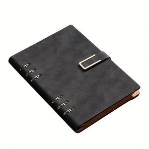 Cuaderno de Hojas Sueltas X418 A5 con Hebilla, Libreta de Negocios Minimalista de Alta Calidad para Oficina, Personalizable con Logotipo Impreso - Product Image 1