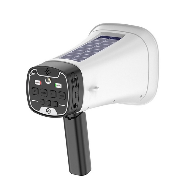 Solar-Powered Megaphone Speaker Portable Wireless BT PA Bullhorn Outdoor Recording Speaker Multifunctional Handheld Amplifier