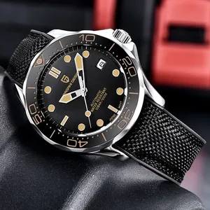 2020 nuova PAGANI DESIGN Degli Uomini Meccanici Della Vigilanza PD-1667 Uomini Di Lusso Automatico Vetro Zaffiro Impermeabile di Nylon Orologi Da Polso In Gomma OEM - Product Image 4