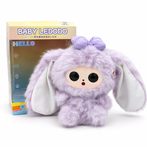 ตุ๊กตากระต่ายสีม่วงน่ารัก Jopark Baby Ledodo เพื่อนเพลินเพลิน บรรเทาความเครียด ของเล่นสัตว์เลี้ยงแสนรัก ของเล่นตุ๊กตาอินเทอร์แอคทีฟ AI - Product Image 5