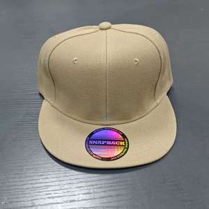 Light Blue Snapback <b>Cap</b> 6-Panel Adjustable <b>Flat</b> Brim Unisex Casual Twill Baseball Hat Solid Color Adult Fit - Product Image 4