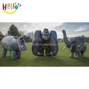 Forest Park Circus zeigt aufblasbare Tiermodelle Riesige aufblasbare Orang-Utans aufblasbare Paviane