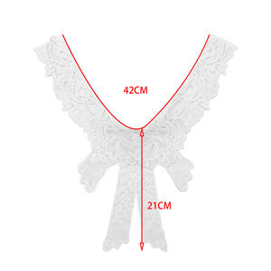 Ahueca hacia fuera Bowknot decorativo falso Collar accesorios a juego vestido camisa Collar <span class=keywords><strong>para</strong></span> chal - Product Image 6