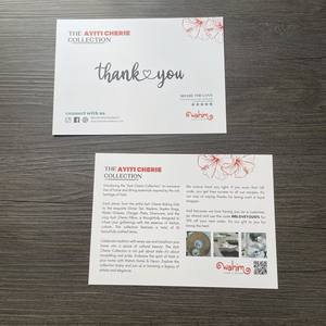 Cartes de remerciement imprimées en couleur, cartes de vœux personnalisées pour le commerce électronique, après-vente et emballage cadeau, conception de cartes de visite - Product Image 2