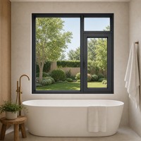 Fenêtres en alliage d'aluminium pour villa, balcon et salle de bain - Conception moderne résistante au vent sur mesure pour le marché australien