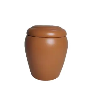 Urna funeraria de cremación humana de cerámica con sensación helada