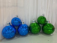 Ballon miroir gonflable en PVC pour Noël, décorations extérieures, ballon géant surdimensionné, imperméable, imprimé UV, logo personnalisé