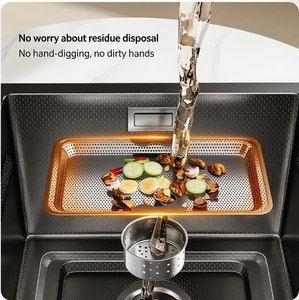 Fregadero de Cocina de Acero Inoxidable Resistente, Equipado con un Lavabo Profundo y un Diseño de Drenaje Antiobstrucción, Adecuado para Cocinar en Casa - Product Image 3