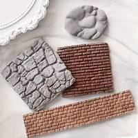 Moule en silicone MUYULINS pour carreaux muraux décoratifs en béton imitation pierre avec surface texturée