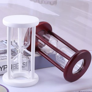 Ornements décoratifs créatifs cadeau d'artisanat en bois <span class=keywords><strong>sablier</strong></span> rechargeable vide <span class=keywords><strong>sablier</strong></span> en bois bricolage à la main <span class=keywords><strong>sablier</strong></span> à chargement automatique - Product Image 1