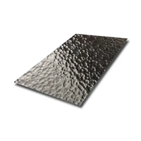 Tôle d'acier inoxydable gaufrée de qualité 201 304 316L, surface à motif 3D, épaisseur 0,3-3,0 mm, plaque décorative en acier inoxydable