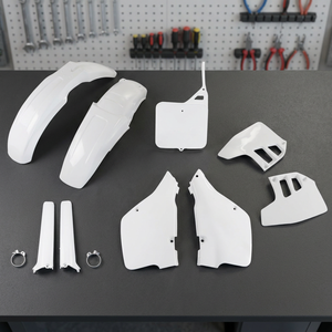 Bianco 041 Kit di plastica completa per 1992 per Suzuki RM 125 accessori moto - Product Image 3