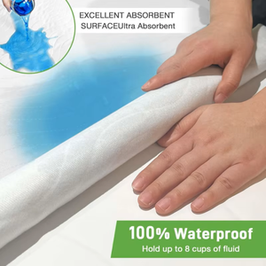 Sous-coussinets lavables classiques absorbant lourdement réutilisable incontinence d'énurésie pour lit avec ailes - Product Image 2