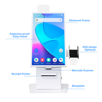 Kiosque de paiement de bureau 21,5/27 pouces, écran tactile capacitif 10 points, support SDK, Android/Windows 7/8/10 en option