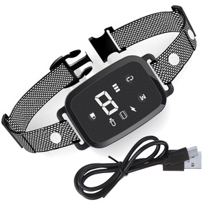 Dispositivo inteligente antiladridos para perros, dispositivo automático para detener los ladridos, collar de entrenamiento para perros resistente al agua, negro PT221 - Product Image 5