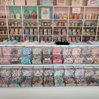 Conteneur de stockage alimentaire en plastique en gros, boîte à bonbons en acrylique, distributeur de bonbons pour confiserie