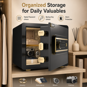 Caja Fuerte Electrónica Portátil, Económica, con Código Digital, para Dinero en Efectivo, Joyas, para el Hogar, Hotel u Oficina - Product Image 5