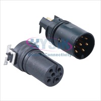 HYsik-conector macho y hembra para montaje en superficie, conector 4 5 8