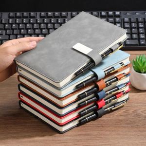 2025 Promotional Custom Logo Business Note Book A5 Pu Leather <b>Diary</b> Hardcover Journal <b>Notebook</b> With Pen Slot Holder - Product Image 3