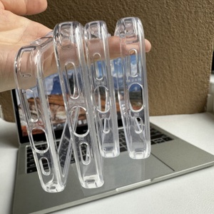 Pour iPhone 16 étui antichoc Transparent pare-chocs souple TPU pare-chocs cadre <span class=keywords><strong>dos</strong></span> <span class=keywords><strong>nu</strong></span> clair pare-chocs étui pour iPhone 16 Pro Max - Product Image 6