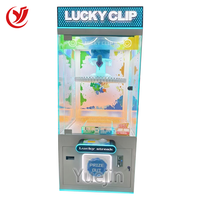 Machine de jeu de grue de griffe de jouet en peluche d'intérieur à jetons 220V Mini équipement d'amusement cadeau parfait pour les enfants et les adultes