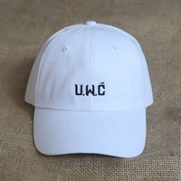Gorra de Béisbol Blanca de 6 Paneles con Logotipo Bordado Personalizado al por Mayor, Gorra Deportiva de Sarga de Algodón con Visera Curva, Estilo Dad Hat, para Hombre y Mujer