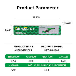 NewBeat <span class=keywords><strong>7</strong></span> pulgadas 2000W Mini <span class=keywords><strong>amoladora</strong></span> eléctrica Juego de herramientas Amoladoras angulares de servicio pesado con cable manual Corte - Product Image 6
