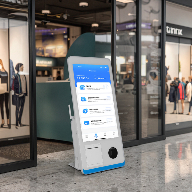 All in One Self Service Ticket Scanning Small Payment Kiosk Terminal with Self Payment Machine