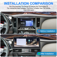 Navihua - Nuevo Reproductor de Radio para Automóvil Android con Navegación GPS, Sistema Multimedia Carplay, Estéreo DSP para Infiniti FX35 FX50 QX70 2009-2019
