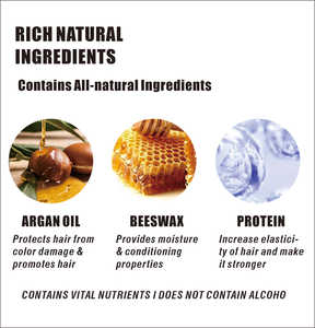 Cire coiffante en stick OEM de haute qualité 75g, tenue moyenne, sans alcool, anti-frisottis, non grasse, crème bio, lisse et brillante pour moustache, MOQ - Product Image 6