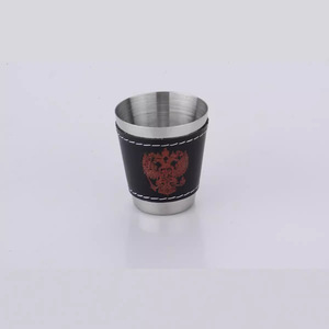 Stainless Steel Mini <b>Cup</b> <b>Set</b> 36x24x42mm Portable With Zippered Case For Outdoor Use - Product Image 2