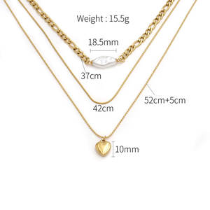 Collier personnalisé en acier inoxydable 316L plaqué or 14K 18K PVD, bijoux fins, collier tendance superposé pour femmes - Product Image 6