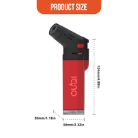 Briquet torche à flamme jet, coupe-vent, rechargeable, thème Noël, OEM ODM, avec logo personnalisé