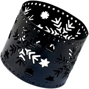 Portavelas de Hierro Forjado para Navidad, sin Llama, con Diseño de Tealight, Ecológico, Impresión UV, Personalizable, Portátil, Ambiente Cálido - Product Image 1