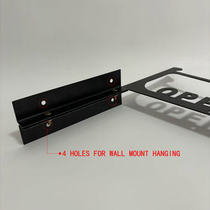 Custom 20 Gauge appesa staffa 'benvenuto dolce casa' tradizionale metallo montaggio a parete segno taglio <span class=keywords><strong>Laser</strong></span> nero pittura tradizionale - Product Image 3