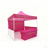 Tente Pop-Up Robuste 10x10 en Oxford 600D Imperméable avec Structure Hexagonale en Aluminium de 40mm, Pliable et Portable pour Événements Extérieurs, Personnalisable avec Logo
