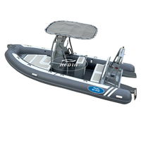 Bateau de pêche pneumatique rigide Hedia 5,5 m