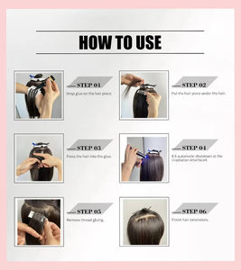 Colle UV pour extensions de cheveux 20g/bouteille, gel UV pour extensions de cheveux humains et création de coiffures - Product Image 6