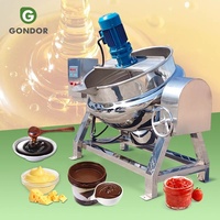 Chauffage commercial industriel 200 L 1000l Lpg gaz eau veste mélangeur bouilloire Nougat Caramel ébullition de jus de sucre
