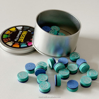 Embouts de queue de billard d'origine, couleurs assorties, 11 mm/14 mm, accessoires de billard, boîte de vente au détail