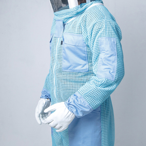 Combinaison de travail unisexe respirante et légère en polyester avec empiècements en maille, design à capuche, protection contre les aiguilles pour un confort optimal - Product Image 6