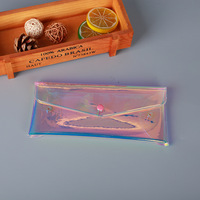Trousse à crayons transparente en PVC durable et sacs de rangement Fournitures scolaires étanches Dossiers de présentation