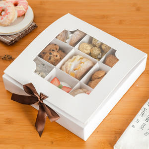 Offre Spéciale : Boîte à Gâteaux et Biscuits à <span class=keywords><strong>Neuf</strong></span> Compartiments, Pâtisserie Occidentale, Matériaux Recyclés Écologiques, Gaufrage Luxe, Finition Mate, Idéale pour <span class=keywords><strong>Sushi</strong></span> - Product Image 5